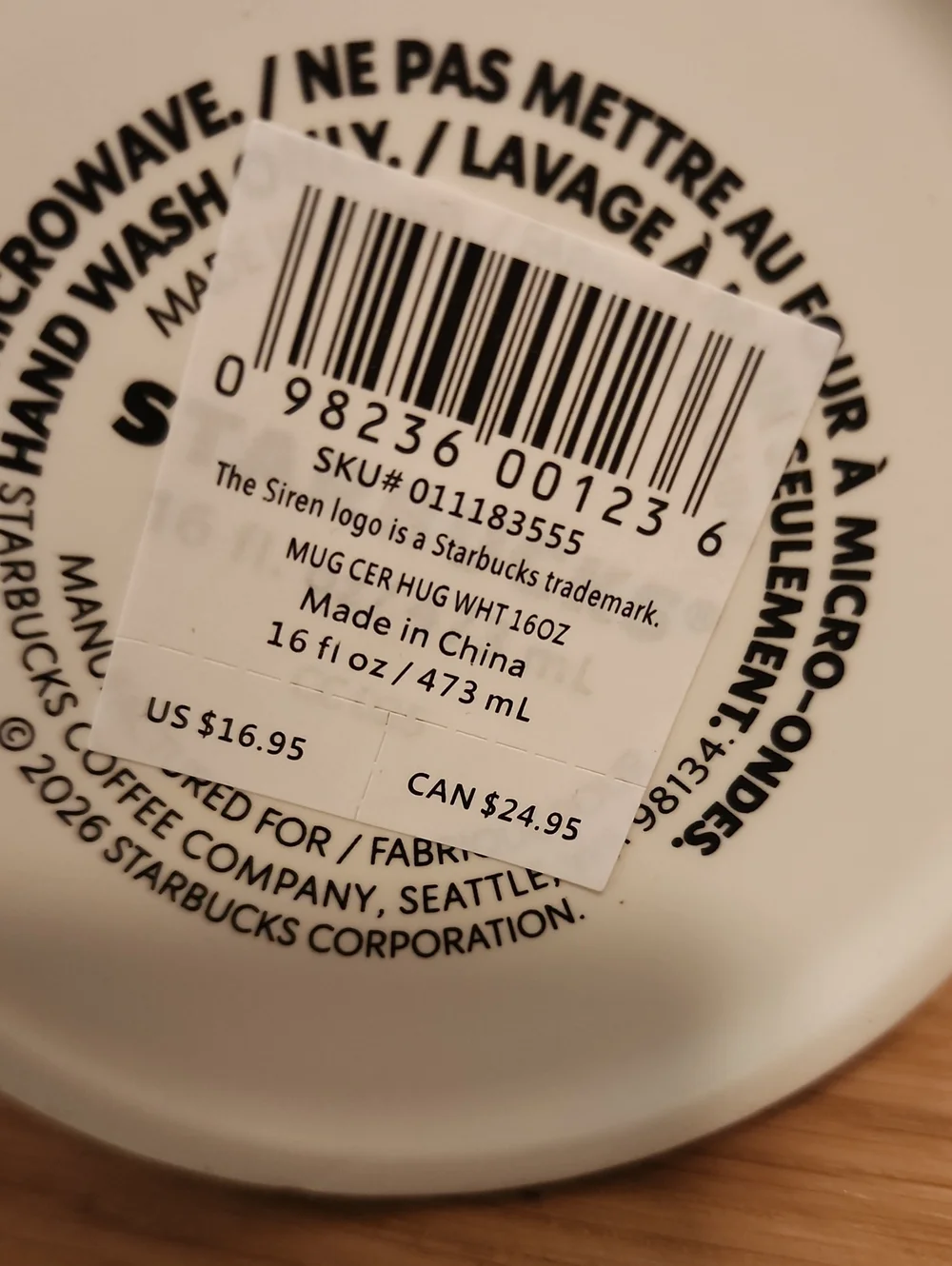 Brand New Starbucks Mug